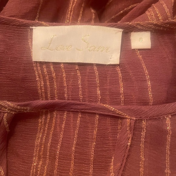 Love Sam sheer blouse size small - Picture 2 of 6